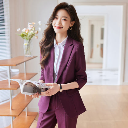 Winter Temperament Office Wear Women's Suit