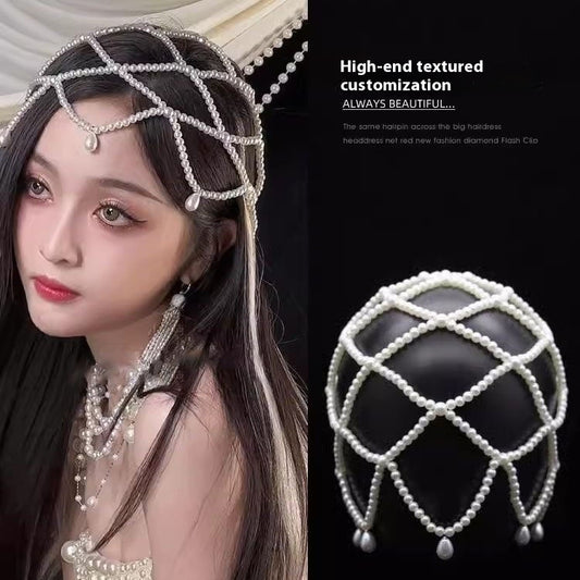 Vintage And Versatile Bridal Water Droplet Imitation Pearl Headpiece