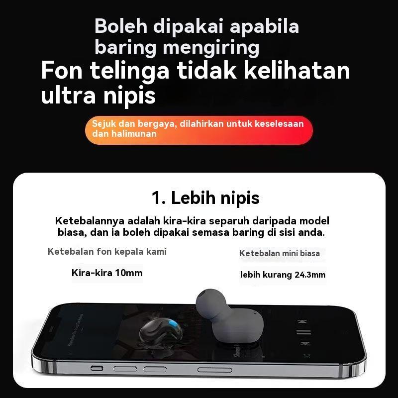X55 Sleep Earphones Mini Painless Call High-quality Bluetooth 5.4 Earphones Universal Long Battery Life