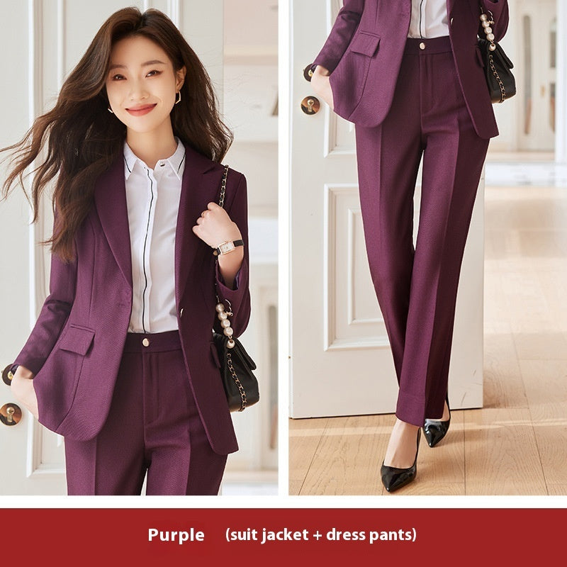 Winter Temperament Office Wear Women's Suit