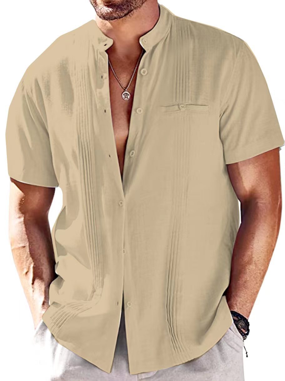 Men's Short-sleeved Casual Shirt Top