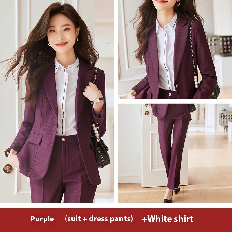 Winter Temperament Office Wear Women's Suit