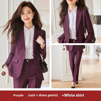 Winter Temperament Office Wear Women's Suit