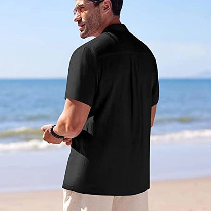 Men's Short-sleeved Casual Shirt Top