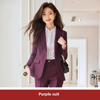 Winter Temperament Office Wear Women's Suit